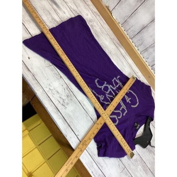 Acubi mermaidcore fairycore Guess Jeans Purple T-shirt Women XS - Picture 3 of 5